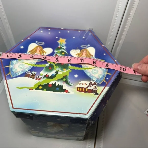 Lot of 11 Vtg ‘Angels On High In Our Small Town’ Ornaments w Box ~ RARE! christm - Picture 6 of 8